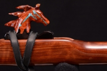 Redwood Burl Native American Flute, Minor, Mid F#-4, #G21F